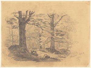 Bosque, Ramsau, Alemania, 1871