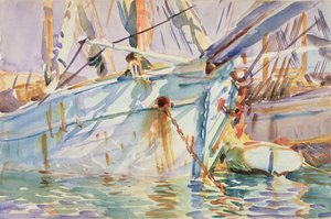 En un puerto levantino de John Singer Sargent