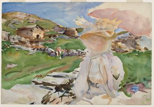 En el Paso Simplon, 1909 de John Singer Sargent