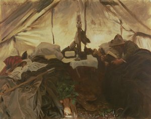 Dentro de una Tienda en las Montañas Rocosas Canadienses, 1916 de John Singer Sargent