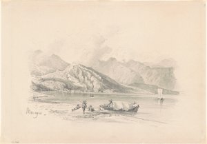 Orilla del Lago, Menaggio [recto], 1869 de John Singer Sargent