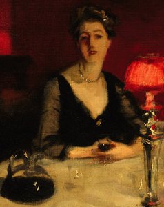 Le Verre de Porto (detalle) de John Singer Sargent