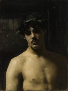 Hombre con laureles