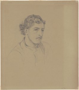 Hombre con cabello rizado de John Singer Sargent