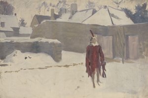 Maniquí en la nieve, c.1893-5 de John Singer Sargent