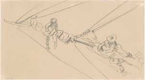 Hombres en un Palo, c. 1876