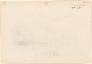 Montañas (reverso) de John Singer Sargent