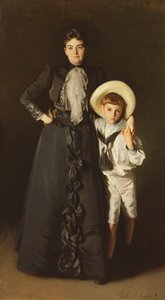 Retrato de la Sra. Edward L. Davis y su hijo, Livingston Davis, 1890
