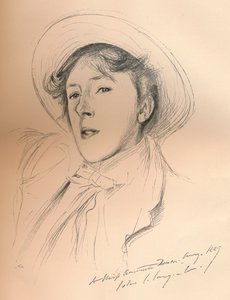 Boceto de retrato de la Srta. Violet Paget Vernon Lee, c1881