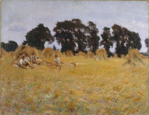 Segadores descansando en un campo de trigo, 1885 de John Singer Sargent