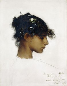 Rosina Ferrara - La chica de Capri, 1878 de John Singer Sargent