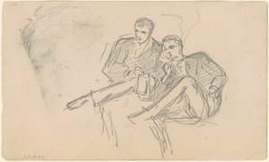 Hombres sentados