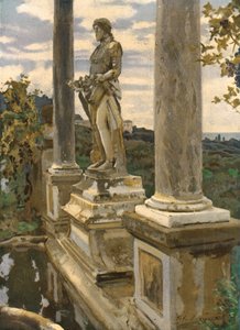 Estatua de Vertumnus en Frascati, 1907, c. 1930 de John Singer Sargent