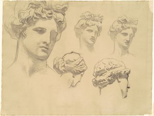 Estudios para Apolo y las Musas, c. 1921 de John Singer Sargent