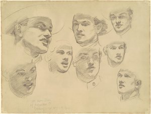 Estudios para Entrar en la Guerra de John Singer Sargent