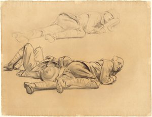 Estudios para "Gaseados" de John Singer Sargent