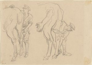 Estudios para Scots Grey, 1918 de John Singer Sargent
