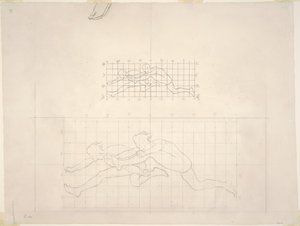 Estudios para Dos Figuras Masculinas Clásicas Saltando, 1919-1920 de John Singer Sargent