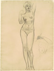 Estudios de Afrodita para "Afrodita y Eros" de John Singer Sargent
