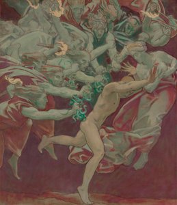 Estudio para el Museo de Bellas Artes de Boston, Murales: Orestes y las Furias de John Singer Sargent
