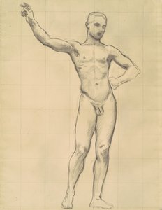 Estudio de Apolo para Apolo y las musas, c. 1921 de John Singer Sargent