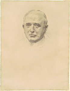 Estudio del mariscal de campo John French para "Oficiales generales de la Primera Guerra Mundial" de John Singer Sargent