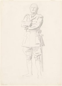 Estudio del General Louis Botha para Oficiales Generales de la Primera Guerra Mundial, 1920-1922 de John Singer Sargent