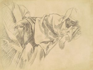 Estudio de la Crucifixión para los Quince Misterios del Rosario, 1903-1916 de John Singer Sargent