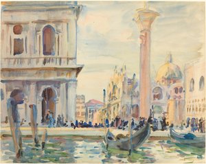 La Piazzetta, c. 1911 de John Singer Sargent