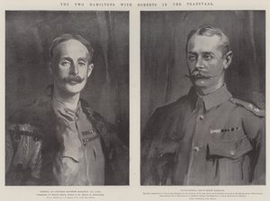 Los dos Hamiltons con Roberts en el Transvaal de John Singer Sargent