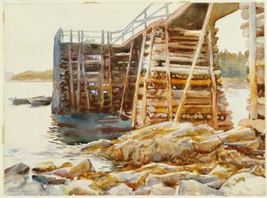 Muelle en Ironbound, 1922 de John Singer Sargent