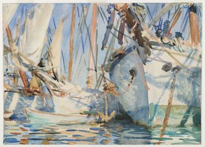 Barcos blancos, c.1908 de John Singer Sargent