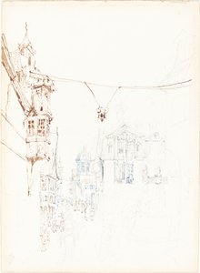 Escena de calle continental de John Skinner Prout