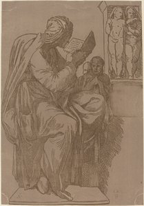 Una sibila leyendo de John Skippe after Michelangelo