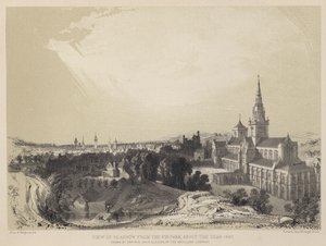 Vista de Glasgow desde el Fir Park, alrededor del año 1690 de John Slezer