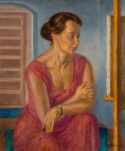 Helen en el caballete de John French Sloan