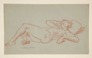 modelo descansando de John French Sloan