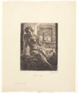 Desnudo y Arco de John French Sloan