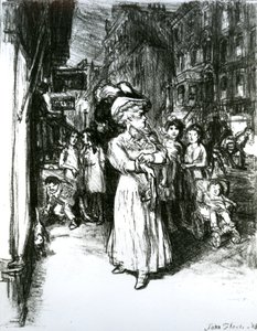 Sexta Avenida y Calle 30 de John French Sloan