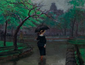 Lluvia de primavera, Nueva York de John French Sloan