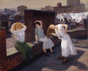 Domingo, mujeres secándose el pelo