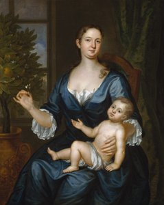 Sra. Francis Brinley y su hijo Francis, 1729 de John Smibert
