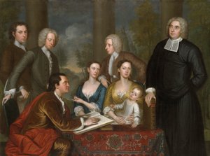 El Grupo de las Bermudas (Dean Berkeley y su séquito) de John Smibert