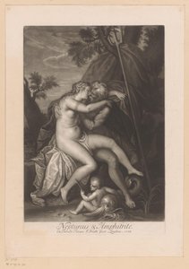 Besando a Neptuno y Anfitrite Neptuno y Amphitrite (título sobre el objeto) Amoríos de los dioses (título de la serie) Amores de los dioses (título de la serie)