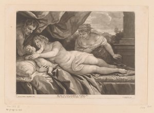 Venus con Cupido y un Sátiro