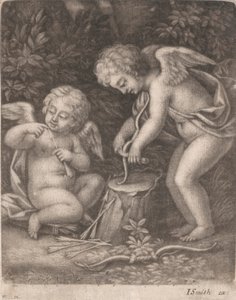 Cupidos probando un lazo de John Smith