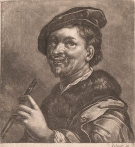 Hombre tocando la flauta de John Smith