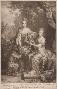Lady Frances y Lady Catherine Jones Hijas del Muy Honorable Richard Conde de Ranleagh de John Smith