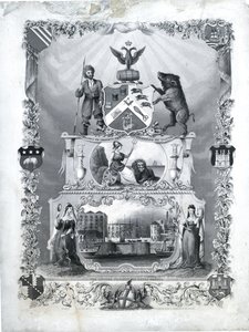 The United Society of Brush Makers, c.1840 (grabado sobre papel) de John & Son Shury