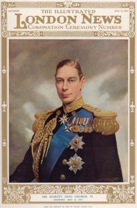 Retrato del rey Jorge VI (1895-1952) de 